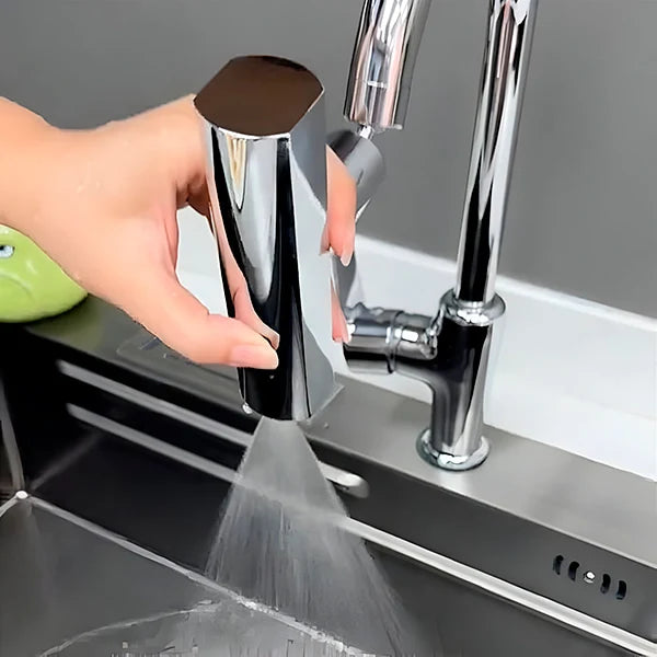 Rubinetto da Cucina a Cascata 4 in 1 con Getto Estraibile